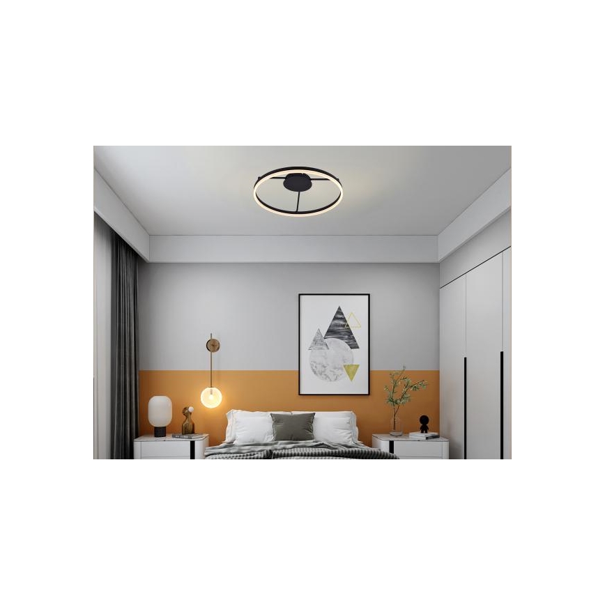 LED Stmievateľný prisadený luster LED/55W/230V 3000-6500K + diaľkové ovládanie