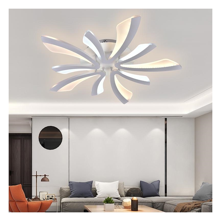 LED Stmievateľný prisadený luster LED/55W/230V 3000-6500K + diaľkové ovládanie
