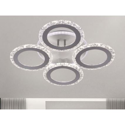 LED Stmievateľný prisadený luster LED/55W/230V 3000-6500K + diaľkové ovládanie