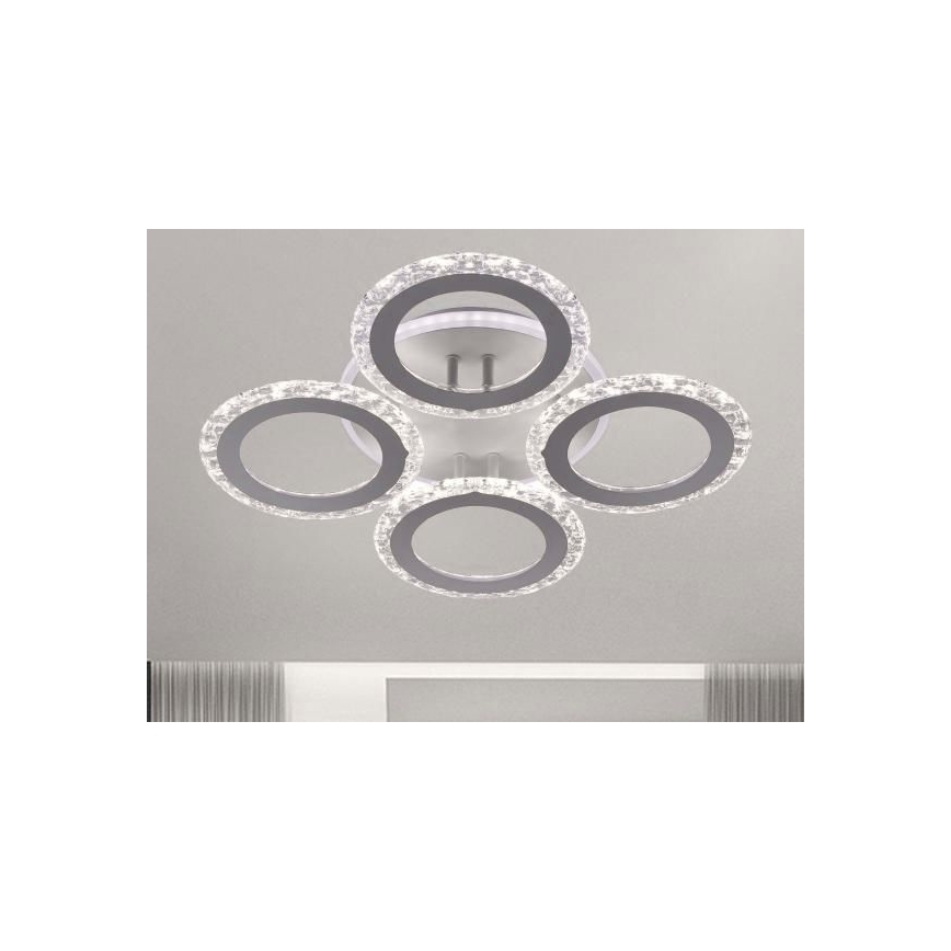 LED Stmievateľný prisadený luster LED/55W/230V 3000-6500K + diaľkové ovládanie