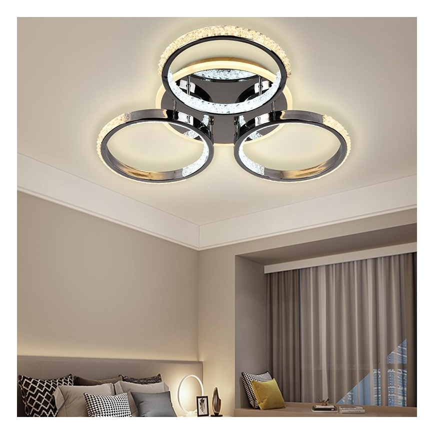 LED Stmievateľný prisadený luster LED/60W/230V 3000-6500K + diaľkové ovládanie