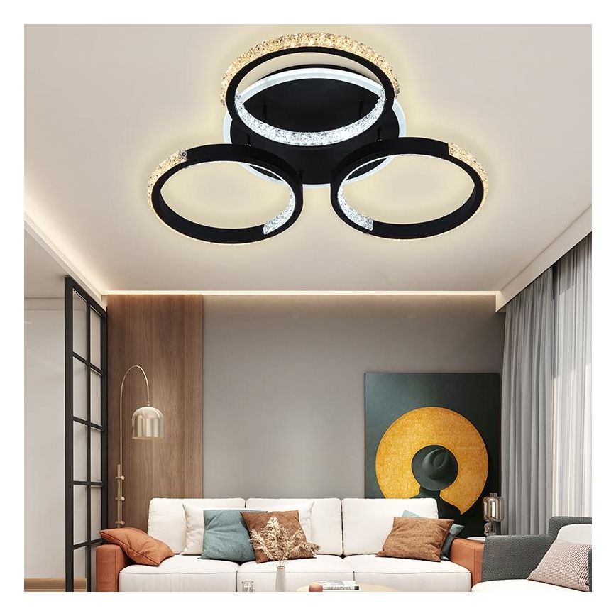 LED Stmievateľný prisadený luster LED/60W/230V 3000-6500K + diaľkové ovládanie