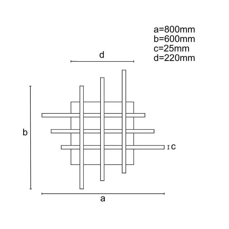 LED Stmievateľný prisadený luster LED/70W/230V 3000-6500K + diaľkové ovládanie
