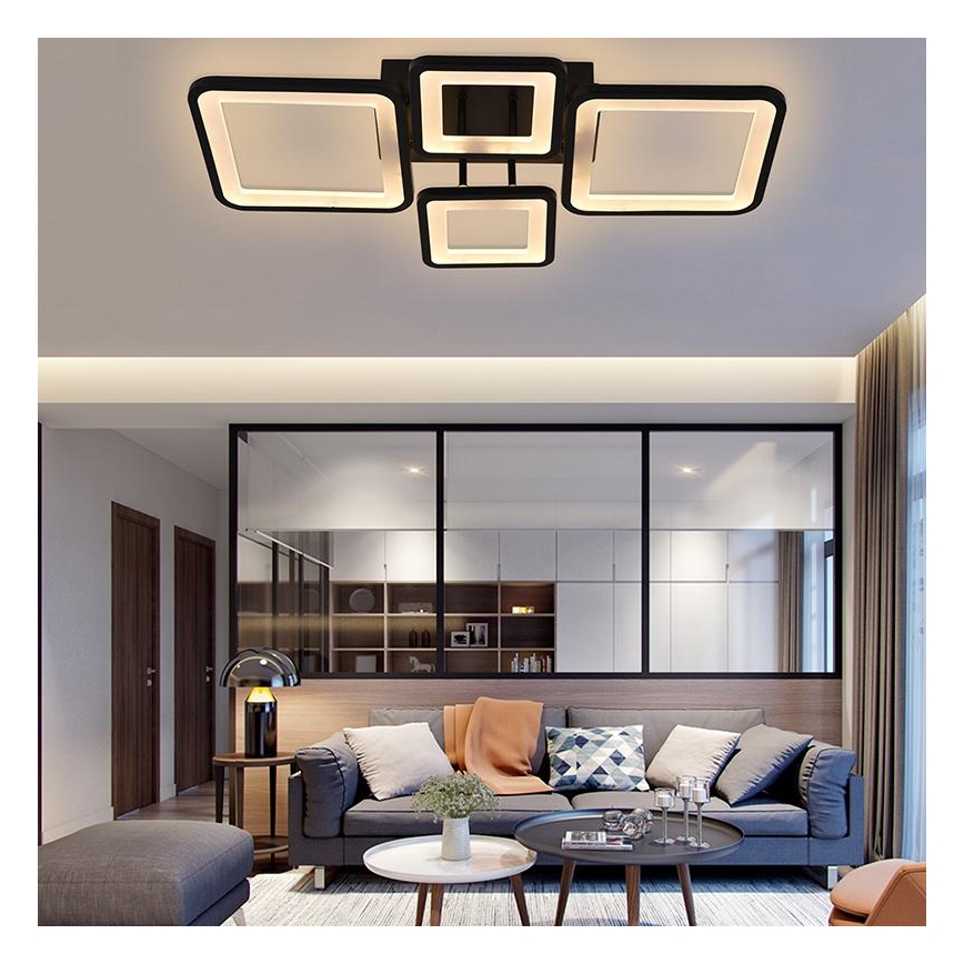 LED Stmievateľný prisadený luster LED/70W/230V 3000-6500K + diaľkové ovládanie