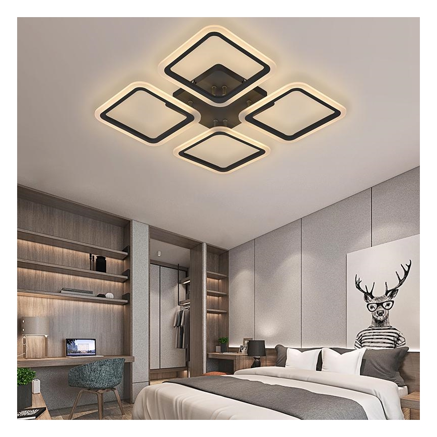 LED Stmievateľný prisadený luster LED/70W/230V 3000-6500K + diaľkové ovládanie