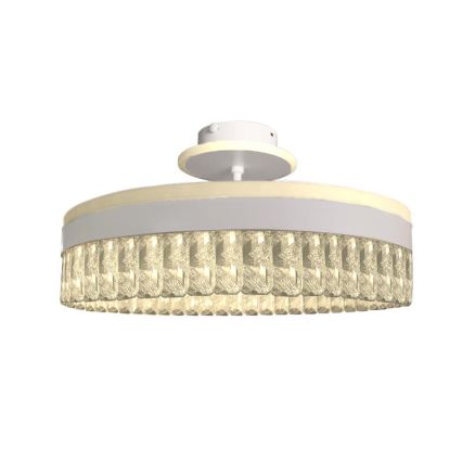 LED Stmievateľný krištáľový prisadený luster LED/75W/230V 3000-6500K biela + diaľkové ovládanie