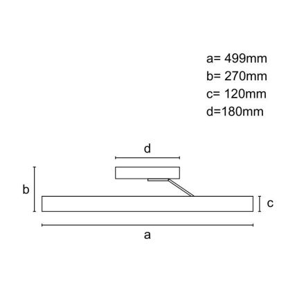 LED Stmievateľný krištáľový prisadený luster LED/75W/230V 3000-6500K matný chróm + diaľkové ovládanie
