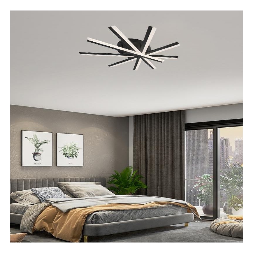 LED Stmievateľný prisadený luster LED/75W/230V 3000-6500K + diaľkové ovládanie