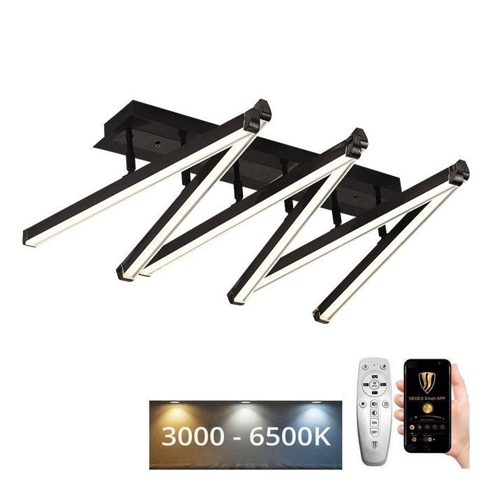 LED Stmievateľný prisadený luster LED/75W/230V 3000-6500K + diaľkové ovládanie
