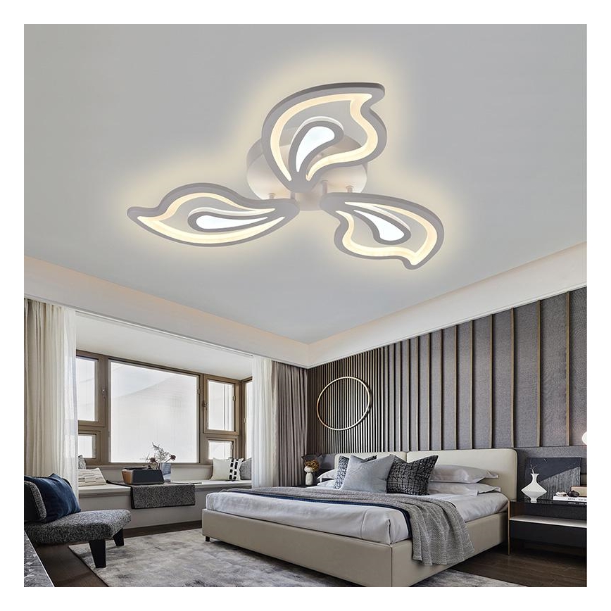 LED Stmievateľný prisadený luster LED/75W/230V 3000-6500K + diaľkové ovládanie
