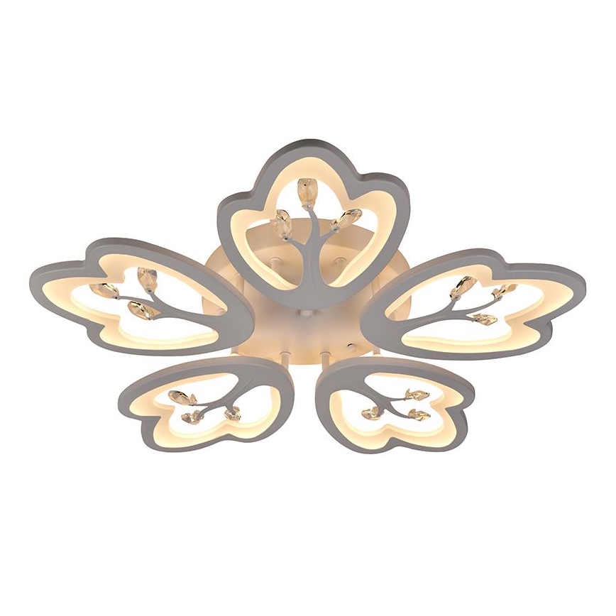 LED Stmievateľný prisadený luster LED/80W/230V 3000-6500K + diaľkové ovládanie