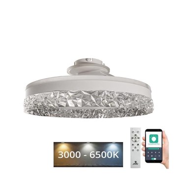 LED Stmievateľný prisadený luster LED/86W/230V 3000-6500K biela + diaľkové ovládanie