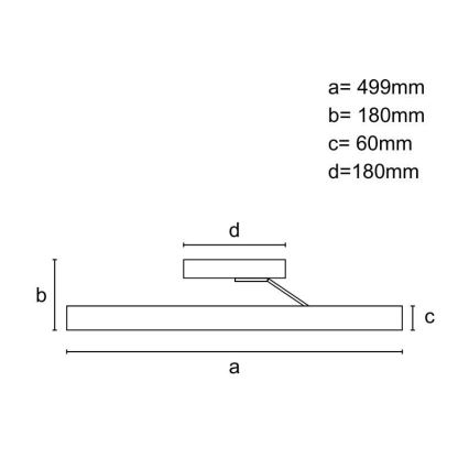 LED Stmievateľný prisadený luster LED/86W/230V 3000-6500K biela + diaľkové ovládanie