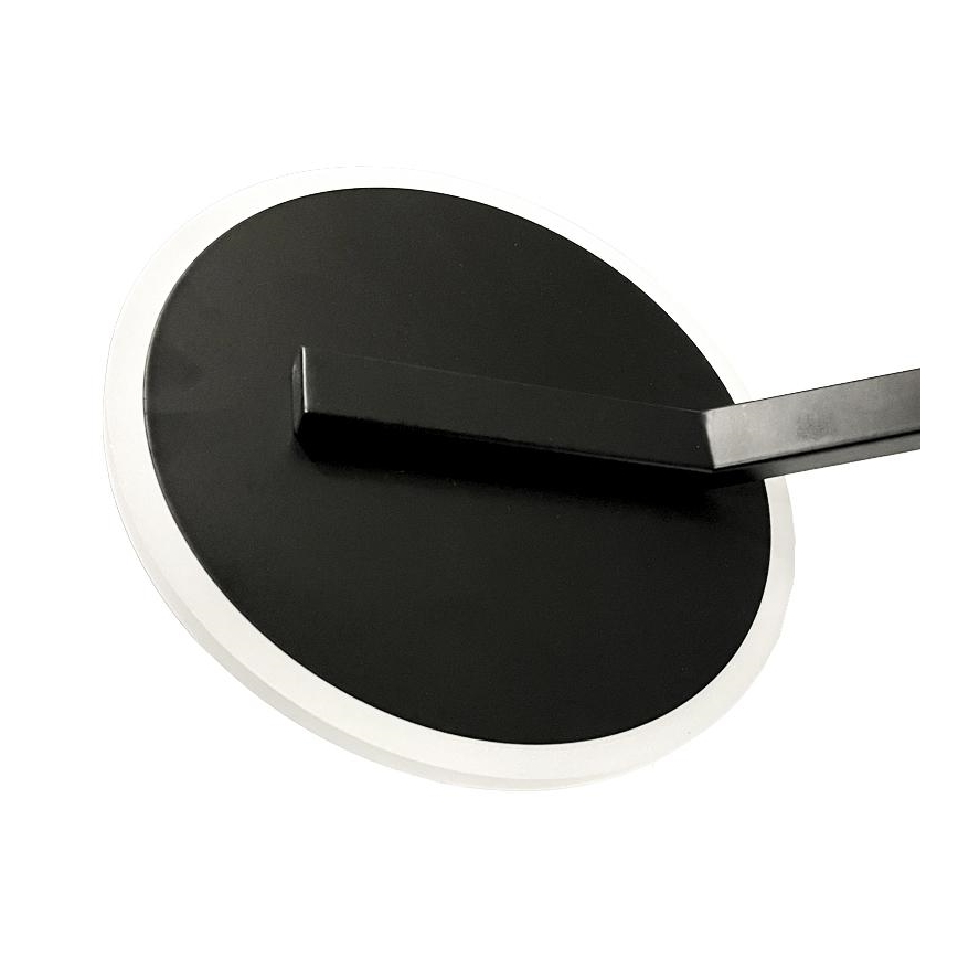 LED Stmievateľný prisadený luster LED/86W/230V 3000-6500K čierna + diaľkové ovládanie