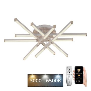 LED Stmievateľný prisadený luster LED/90W/230V 3000-6500K + diaľkové ovládanie