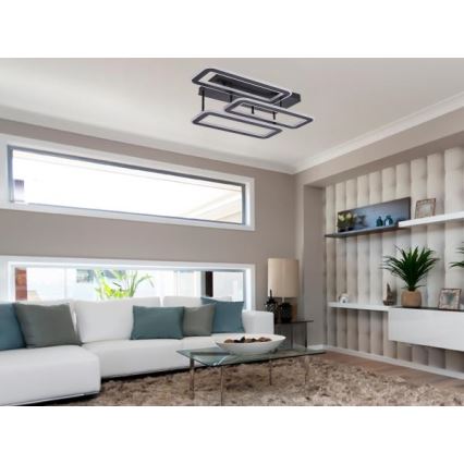 LED Stmievateľný prisadený luster LED/90W/230V 3000-6500K + diaľkové ovládanie