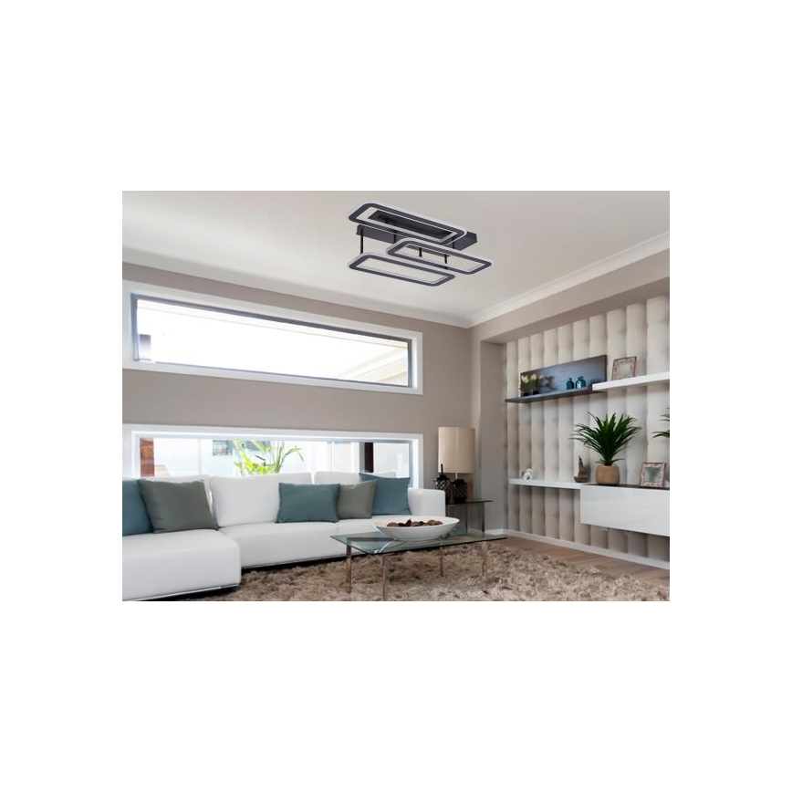 LED Stmievateľný prisadený luster LED/90W/230V 3000-6500K + diaľkové ovládanie