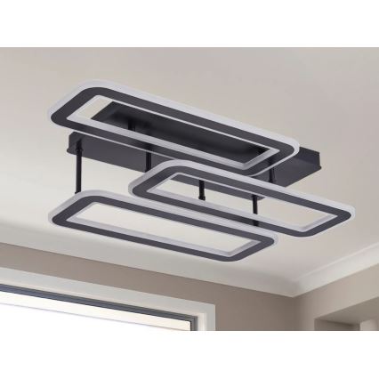 LED Stmievateľný prisadený luster LED/90W/230V 3000-6500K + diaľkové ovládanie