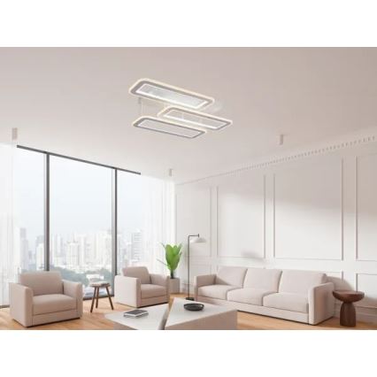LED Stmievateľný prisadený luster LED/90W/230V 3000-6500K + diaľkové ovládanie