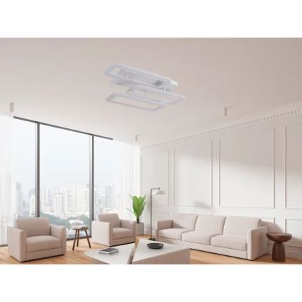LED Stmievateľný prisadený luster LED/90W/230V 3000-6500K + diaľkové ovládanie