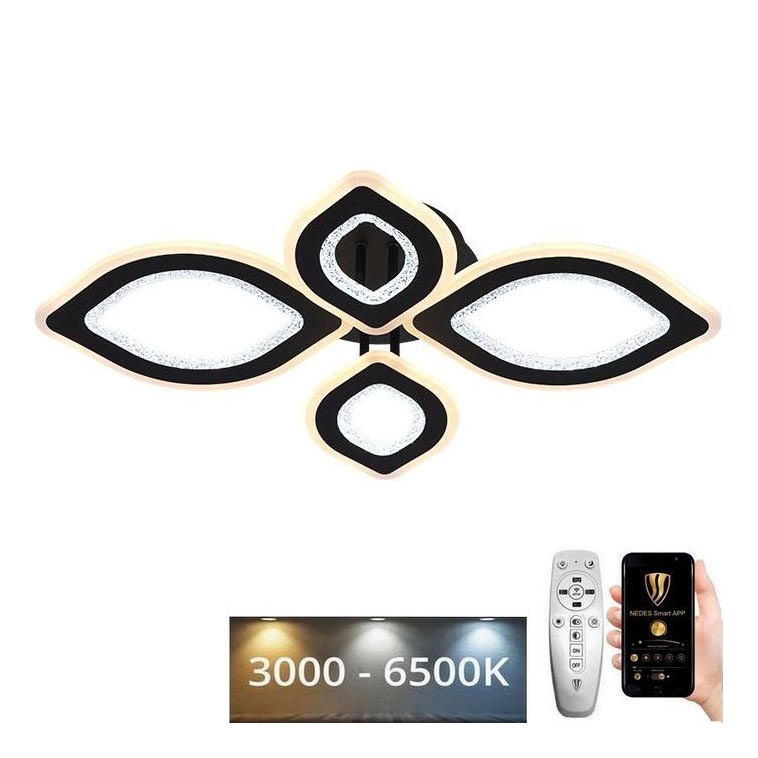 LED Stmievateľný prisadený luster LED/95W/230V 3000-6500K + diaľkové ovládanie