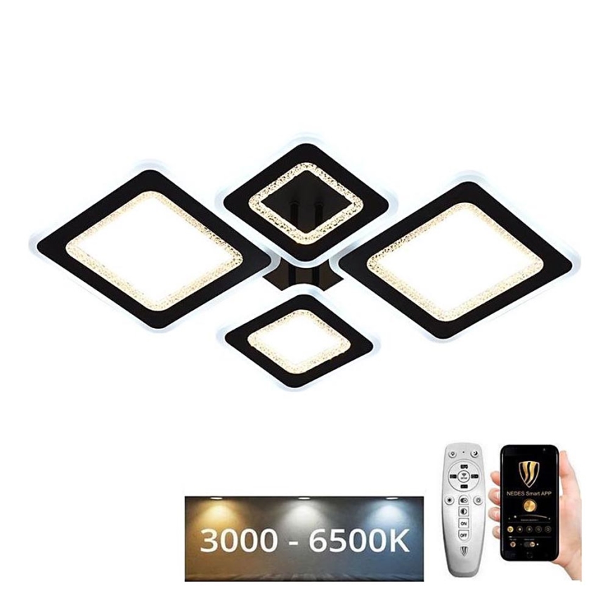 LED Stmievateľný prisadený luster LED/95W/230V 3000-6500K + diaľkové ovládanie