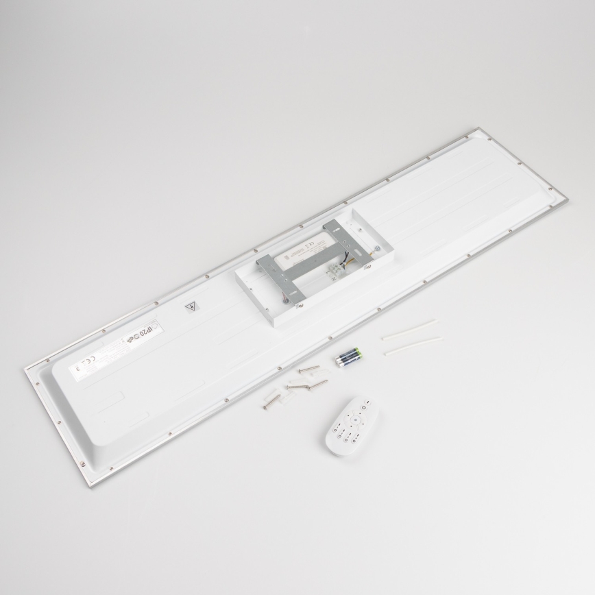 LED Stmievateľný prisadený panel LED/32W/230V 2700-6500K 25x100 cm biela + diaľkové ovládanie