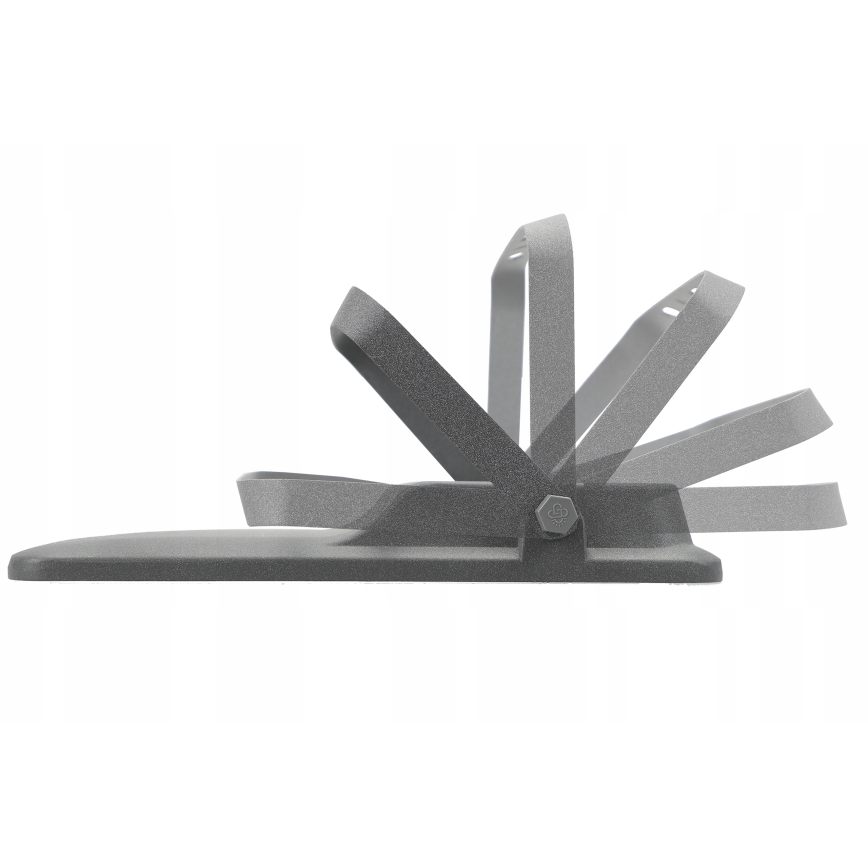 LED stmievateľný solárny reflektor LED/100W/3,2V 5000K 10500 mAh IP65 čierna + diaľkové ovládanie