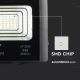 LED Stmievateľný solárny reflektor LED/12W/3,2V 4000K IP65 + diaľkové ovládanie