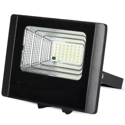LED Stmievateľný solárny reflektor LED/12W/3,2V 6000K IP65 5000 mAh + diaľkové ovládanie