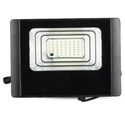 LED Stmievateľný solárny reflektor LED/12W/3,2V 6000K IP65 5000 mAh + diaľkové ovládanie