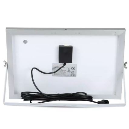 LED Stmievateľný solárny reflektor LED/12W/3,2V 6000K IP65 5000 mAh + diaľkové ovládanie