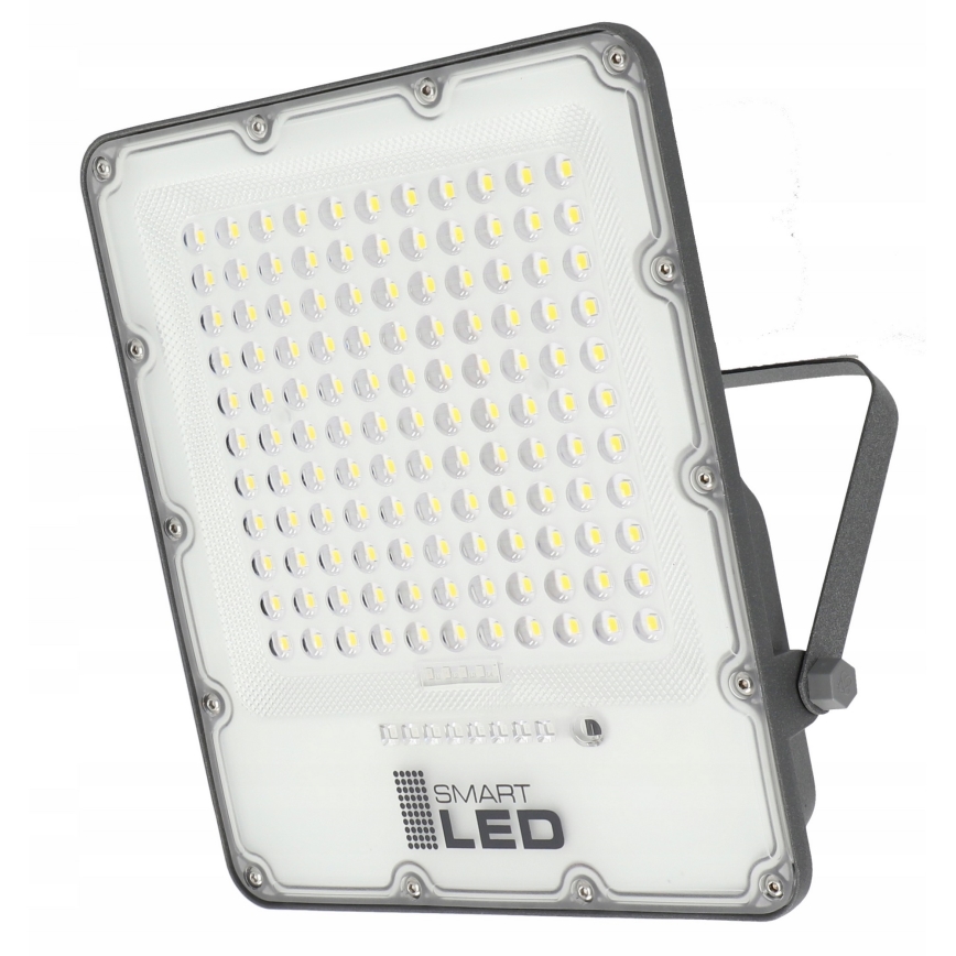 LED stmievateľný solárny reflektor 150 W, 3,2 V, 5000 K, 15000 mAh, IP65, čierny + diaľkové ovládanie