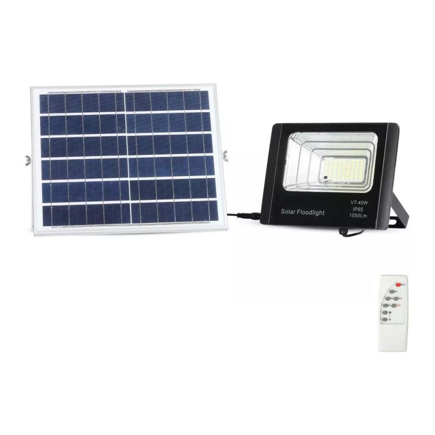 LED Stmievateľný solárny reflektor LED/16W/3,2V 4000K IP65 10000 mAh + diaľkové ovládanie