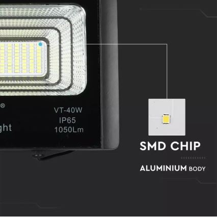 LED Stmievateľný solárny reflektor LED/16W/3,2V 4000K IP65 10000 mAh + diaľkové ovládanie