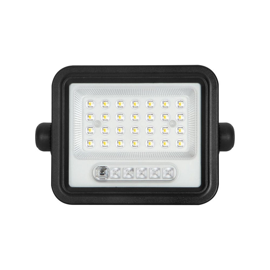 Stmievateľný solárny LED reflektor LED/50W/3,2V 2000-8000K IP65 3800 mAh čierny + diaľkové ovládanie