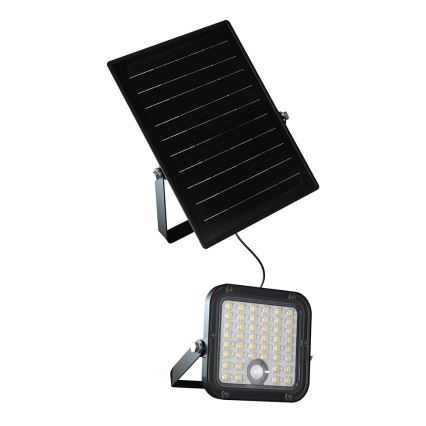 LED Stmievateľný solárny reflektor so senzorom LED/10W/3,7V 4000/6000K IP65 + diaľkové ovládanie