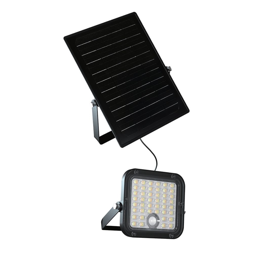 LED Stmievateľný solárny reflektor so senzorom LED/10W/3,7V 4000/6000K IP65 + diaľkové ovládanie