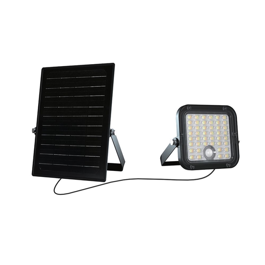 LED Stmievateľný solárny reflektor so senzorom LED/10W/3,7V 4000/6000K IP65 + diaľkové ovládanie