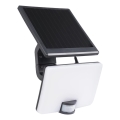 LED Stmievateľný solárny reflektor so senzorom pohybu a súmraku LED/10W/3000 mAh 4000K IP54