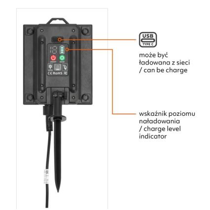 LED Stmievateľný solárny dekoratívny svetelný reťaz STARLIGHT NEO 10xE27/3,7V 2700K IP54 1200 mAh 11,5m + diaľkové ovládanie