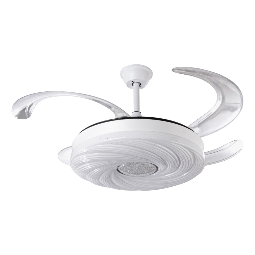 LED Stmievateľný stropný ventilátor LED/60W/230V 3000-6000K pr. 50 cm biela + diaľkové ovládanie