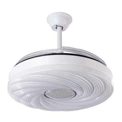 LED Stmievateľný stropný ventilátor LED/60W/230V 3000-6000K pr. 50 cm biela + diaľkové ovládanie