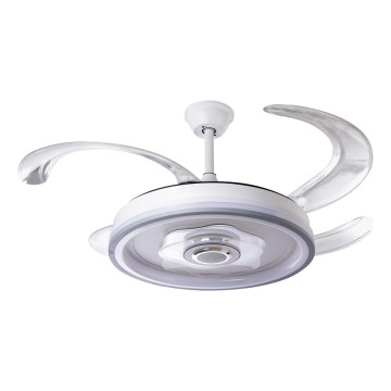 LED Stmievateľný stropný ventilátor LED/70W/230V 3000-6000K pr. 50 cm biela + diaľkové ovládanie