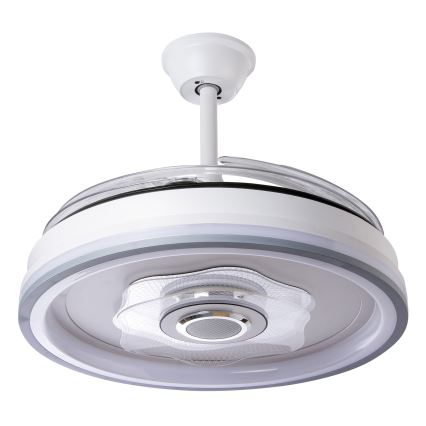 LED Stmievateľný stropný ventilátor LED/70W/230V 3000-6000K pr. 50 cm biela + diaľkové ovládanie