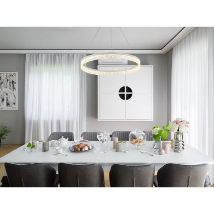 LED stmievateľný luster na lankách ALIANZ LED/60W/230V 3000-6000K pr. 80 cm + diaľkové ovládanie