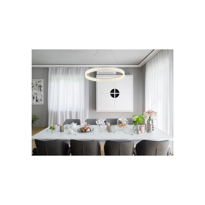 LED stmievateľný luster na lankách ALIANZ LED/60W/230V 3000-6000K pr. 80 cm + diaľkové ovládanie
