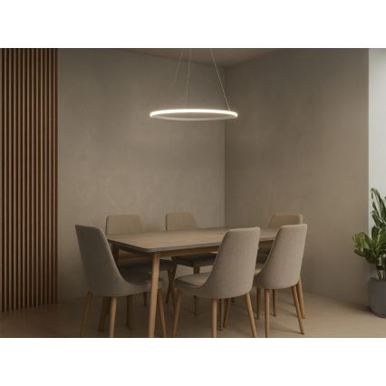 LED Stmievateľný luster s lankom LED/32W/230V 3000-6500K pr. 60 cm + diaľkové ovládanie