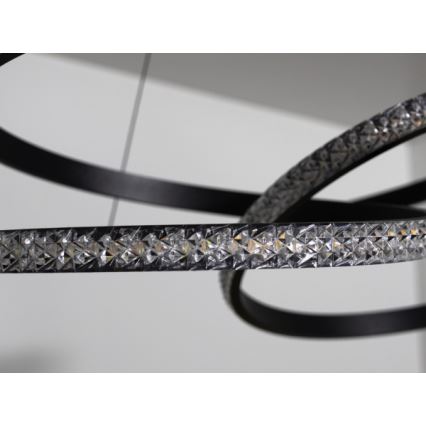 Stmievateľný LED luster na lanku LED/90W/230V 3000-6500K pr. 47 cm + diaľkové ovládanie