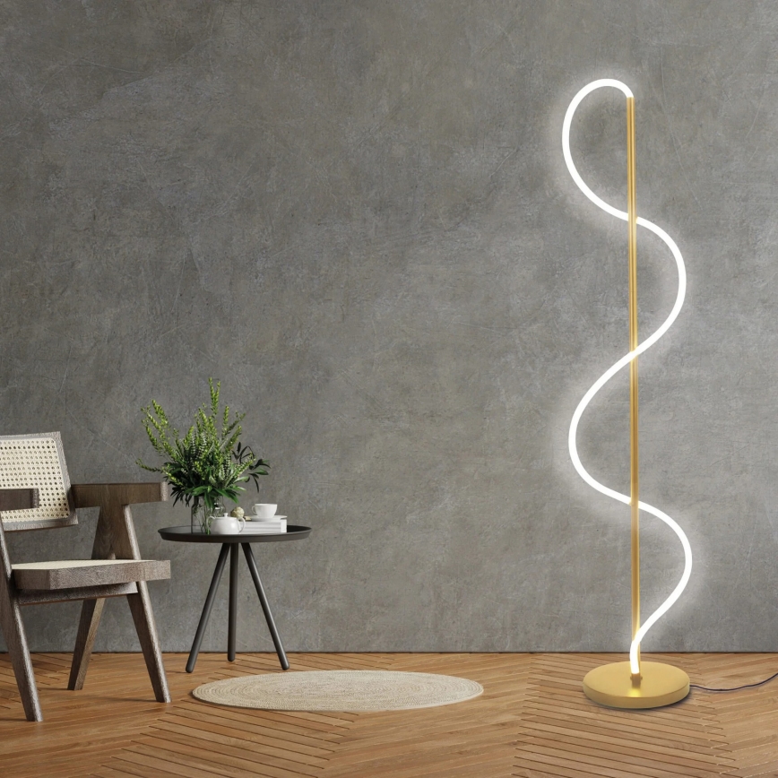 LED Stojacia lampa EMMA LED/24W/230V zlatá